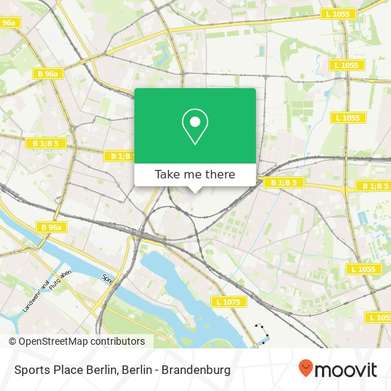 Карта Sports Place Berlin