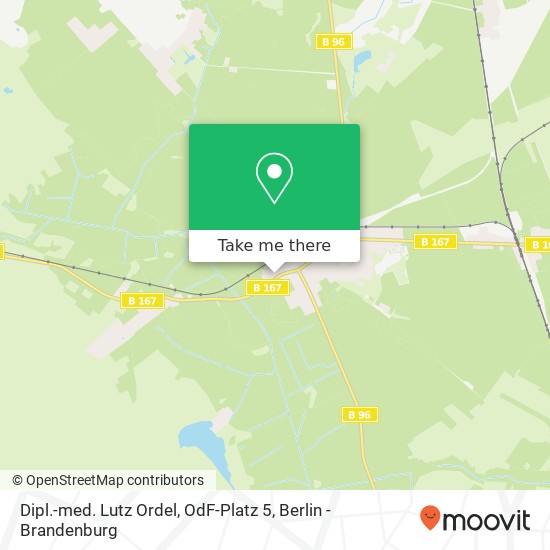 Карта Dipl.-med. Lutz Ordel, OdF-Platz 5