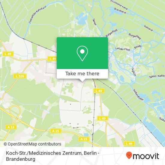 Карта Koch-Str. / Medizinisches Zentrum