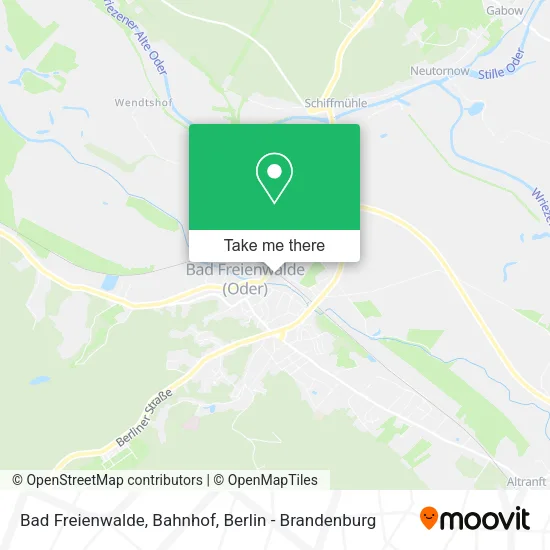Карта Bad Freienwalde, Bahnhof