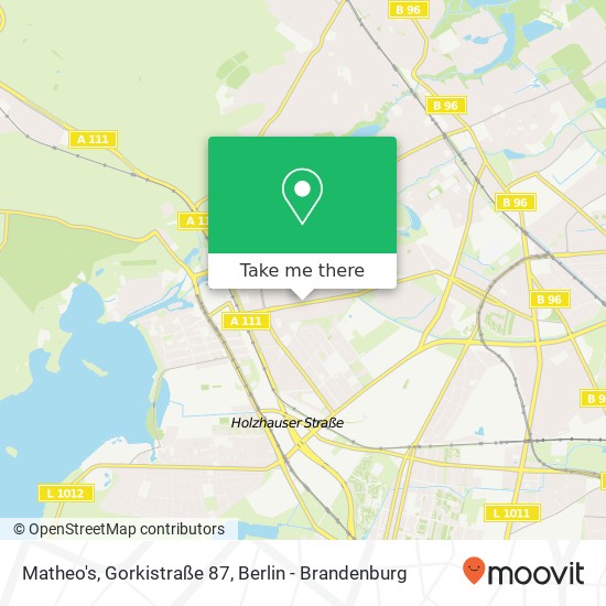 Matheo's, Gorkistraße 87 map