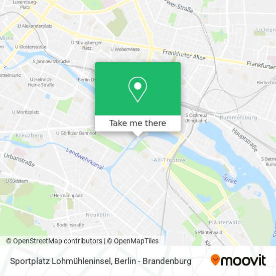 Sportplatz Lohmühleninsel map