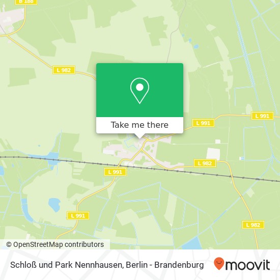 Schloß und Park Nennhausen map