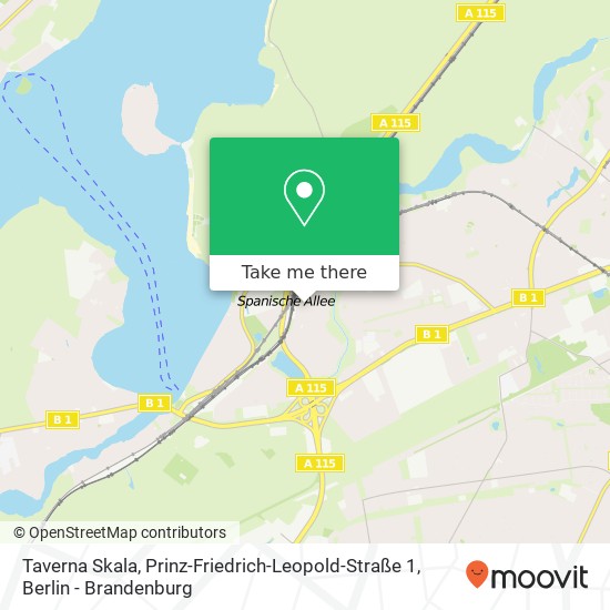 Карта Taverna Skala, Prinz-Friedrich-Leopold-Straße 1
