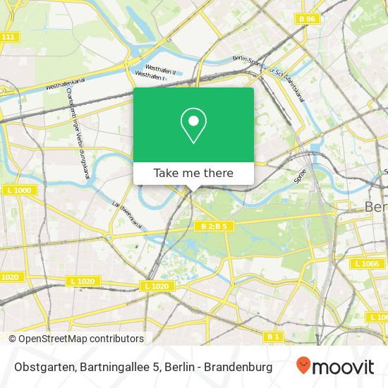 Карта Obstgarten, Bartningallee 5