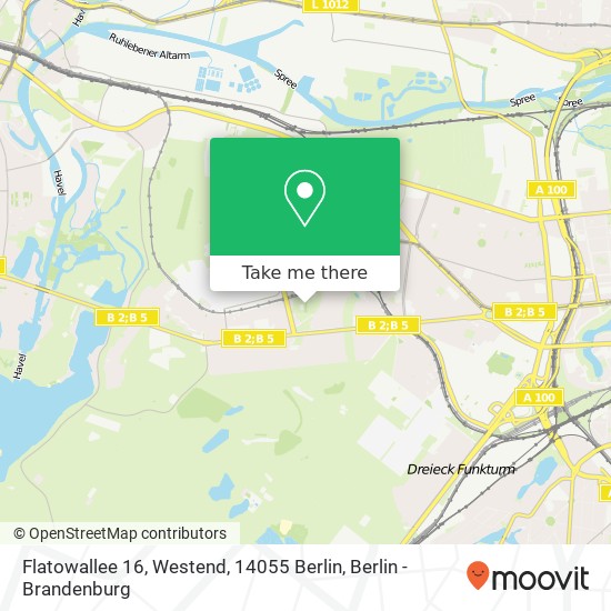Карта Flatowallee 16, Westend, 14055 Berlin