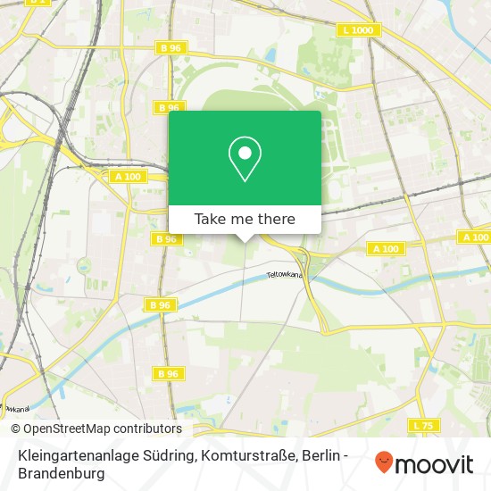 Kleingartenanlage Südring, Komturstraße map