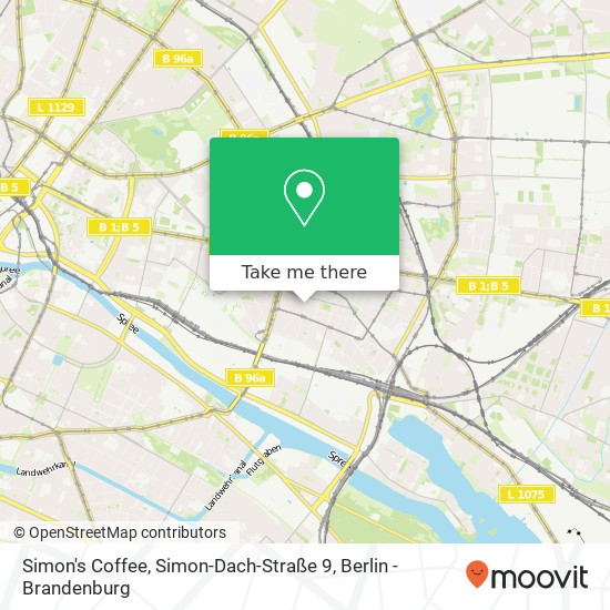 Simon's Coffee, Simon-Dach-Straße 9 map