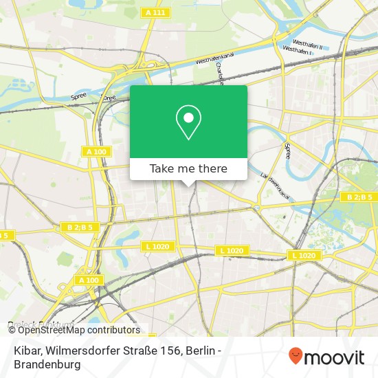 Карта Kibar, Wilmersdorfer Straße 156