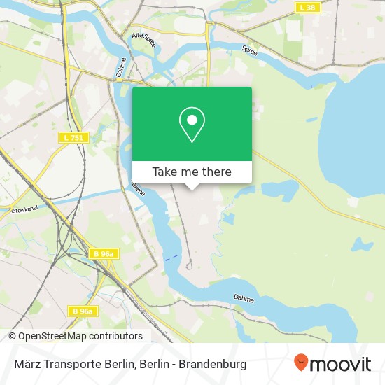 März Transporte Berlin map