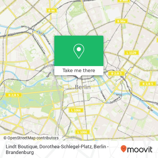 Карта Lindt Boutique, Dorothea-Schlegel-Platz