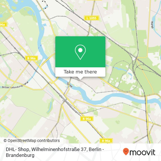 DHL- Shop, Wilhelminenhofstraße 37 map