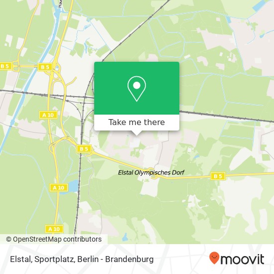 Elstal, Sportplatz map