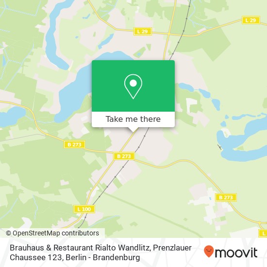 Brauhaus & Restaurant Rialto Wandlitz, Prenzlauer Chaussee 123 map