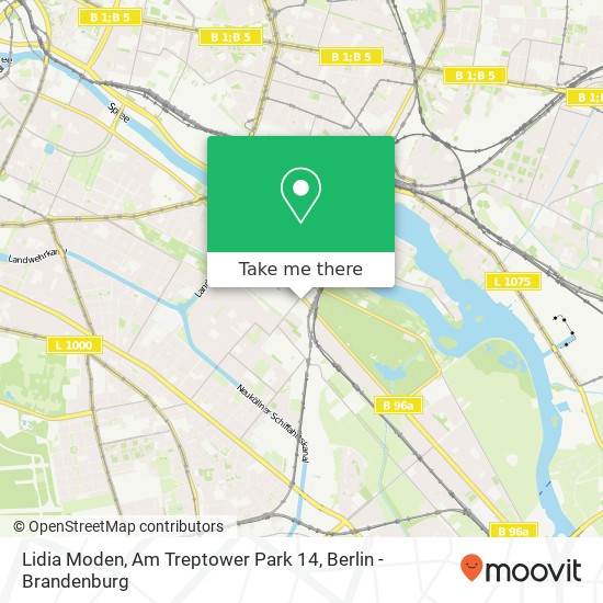 Lidia Moden, Am Treptower Park 14 map