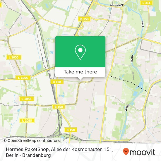 Hermes PaketShop, Allee der Kosmonauten 151 map