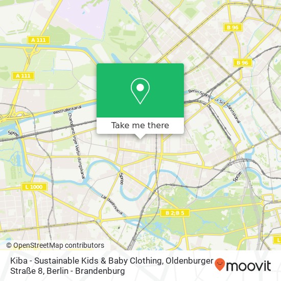 Карта Kiba - Sustainable Kids & Baby Clothing, Oldenburger Straße 8