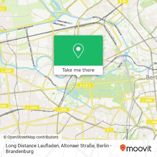 Long Distance Laufladen, Altonaer Straße map