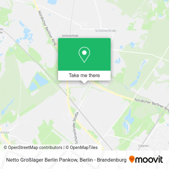 Карта Netto Großlager Berlin Pankow