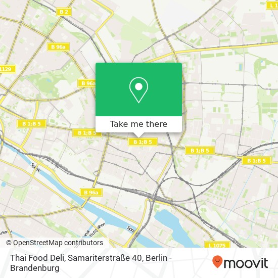 Thai Food Deli, Samariterstraße 40 map