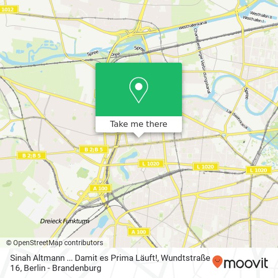 Карта Sinah Altmann ... Damit es Prima Läuft!, Wundtstraße 16
