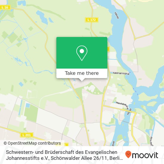 Schwestern- und Brüderschaft des Evangelischen Johannesstifts e.V., Schönwalder Allee 26 / 11 map