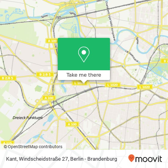 Карта Kant, Windscheidstraße 27