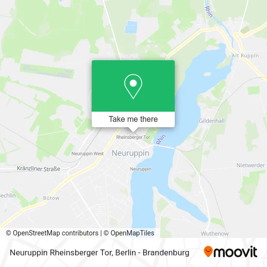 Карта Neuruppin Rheinsberger Tor