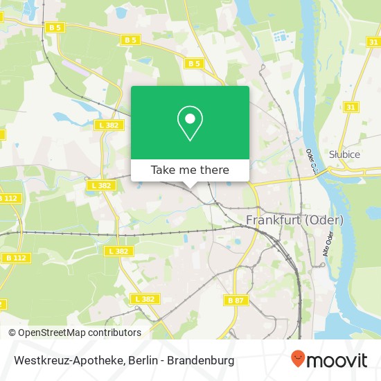 Карта Westkreuz-Apotheke