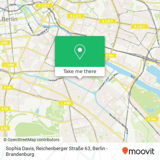 Карта Sophia Davis, Reichenberger Straße 63