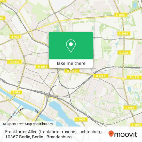 Frankfurter Allee (frankfurter rusche), Lichtenberg, 10367 Berlin map