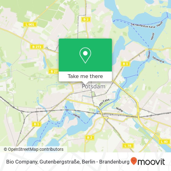 Bio Company, Gutenbergstraße map