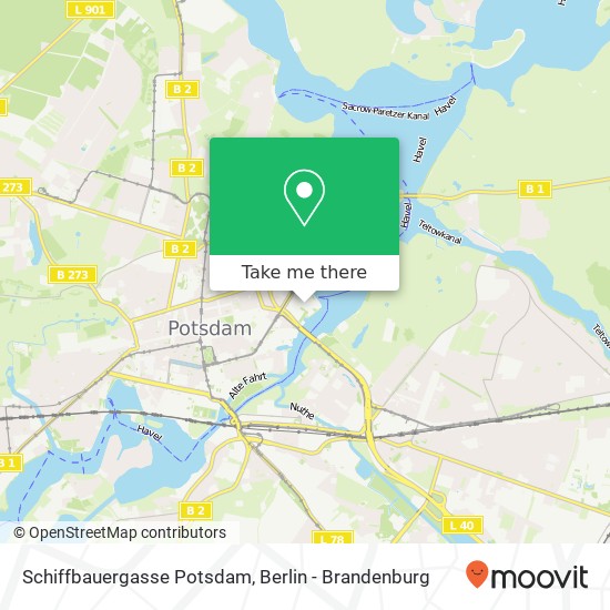 Карта Schiffbauergasse Potsdam