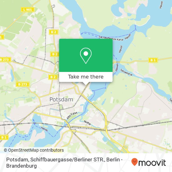 Карта Potsdam, Schiffbauergasse / Berliner STR.