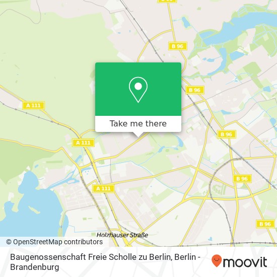 Baugenossenschaft Freie Scholle zu Berlin map