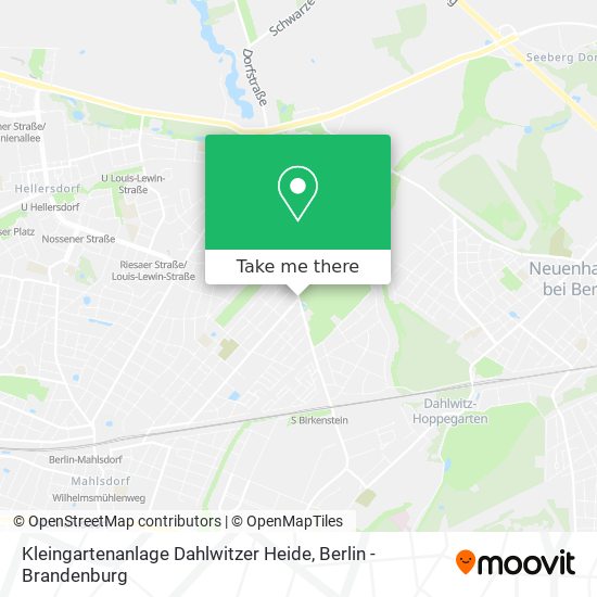 Kleingartenanlage Dahlwitzer Heide map