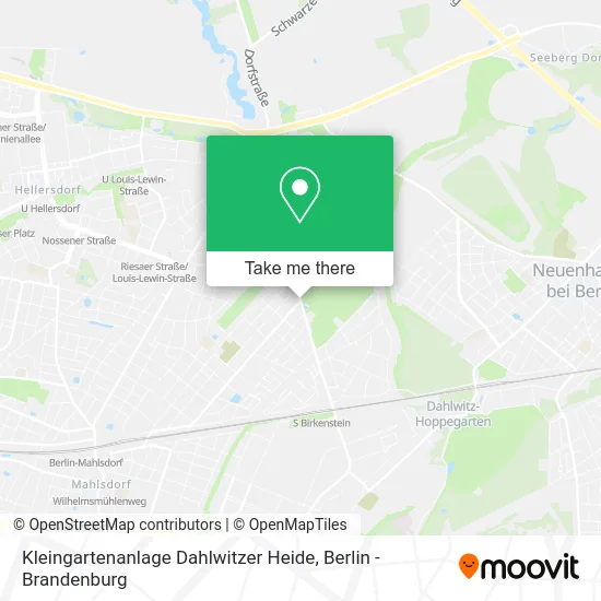 Карта Kleingartenanlage Dahlwitzer Heide