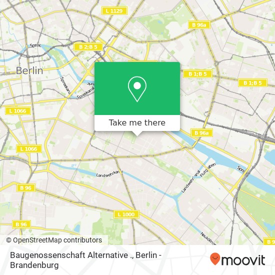 Карта Baugenossenschaft Alternative .