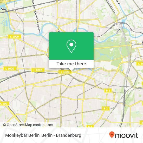 Monkeybar Berlin map