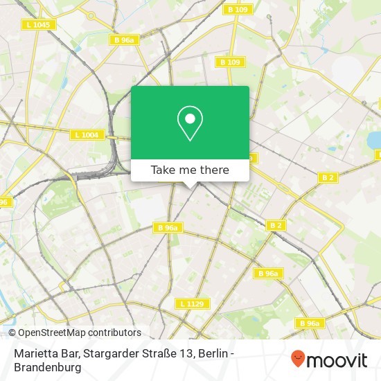 Marietta Bar, Stargarder Straße 13 map