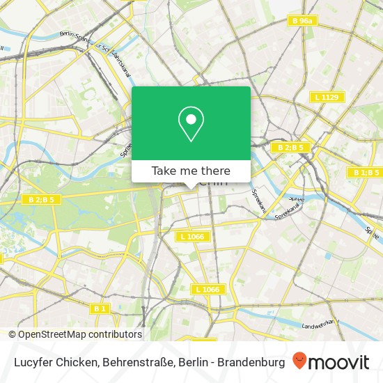 Карта Lucyfer Chicken, Behrenstraße