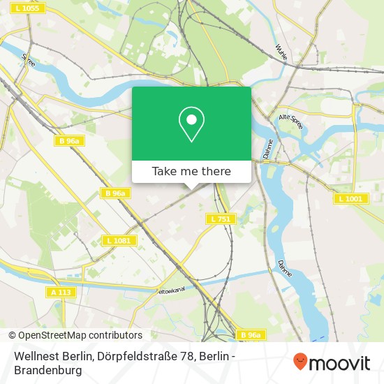 Wellnest Berlin, Dörpfeldstraße 78 map