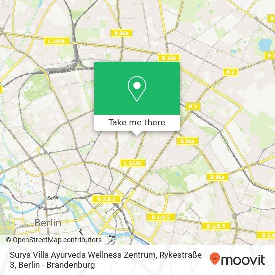 Surya Villa Ayurveda Wellness Zentrum, Rykestraße 3 map