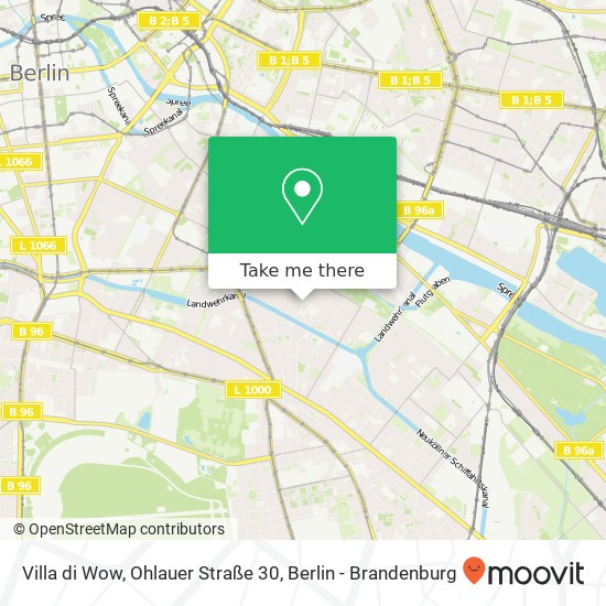 Карта Villa di Wow, Ohlauer Straße 30