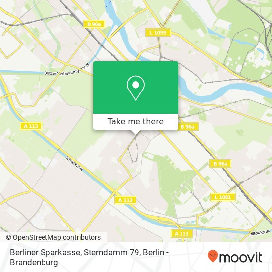 Berliner Sparkasse, Sterndamm 79 map