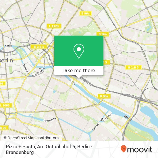 Pizza + Pasta, Am Ostbahnhof 5 map