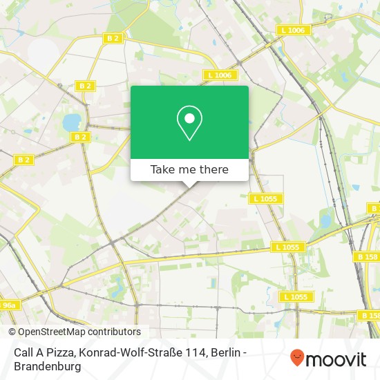 Карта Call A Pizza, Konrad-Wolf-Straße 114