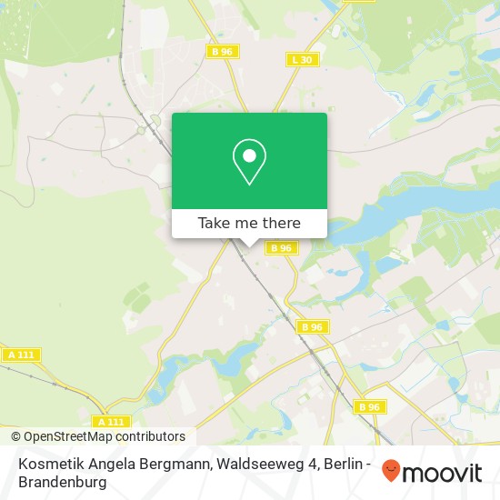 Карта Kosmetik Angela Bergmann, Waldseeweg 4