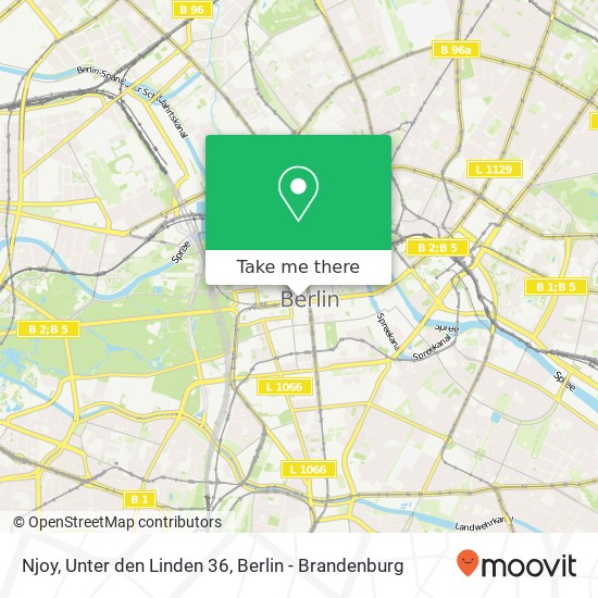 Njoy, Unter den Linden 36 map