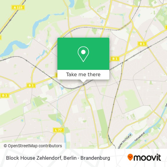 Block House Zehlendorf map